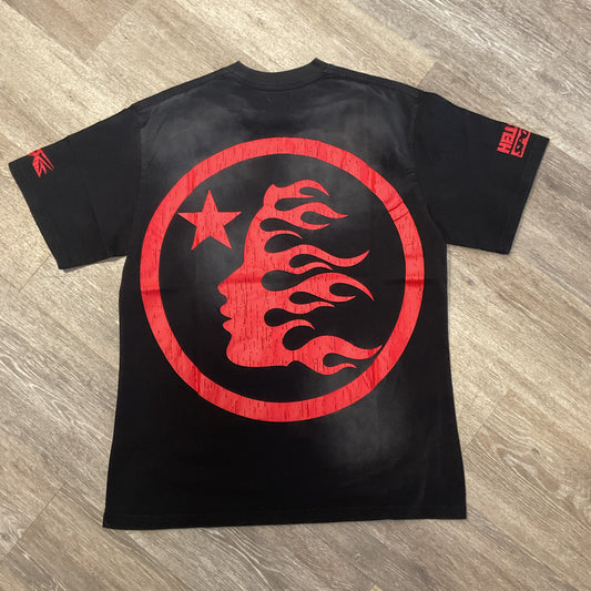 Black/red tee shirt