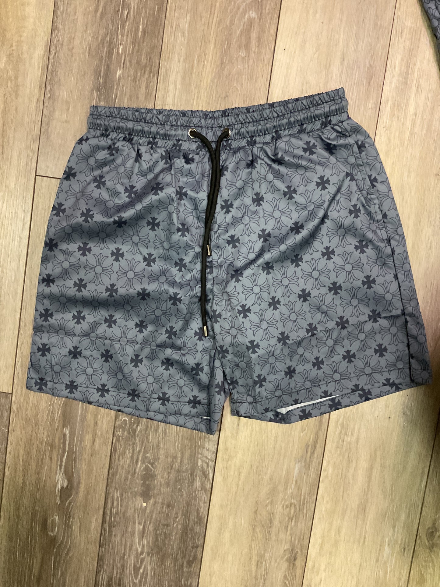 Gray swim shorts 023